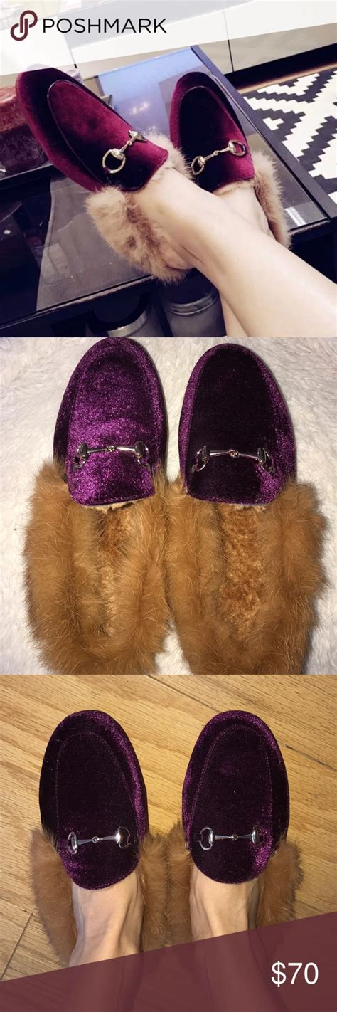 gucci fur slippers look alike|gucci fur slippers women.